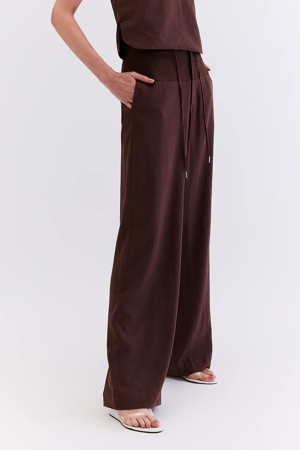 Calça linho com sarja - HOOD MOOD