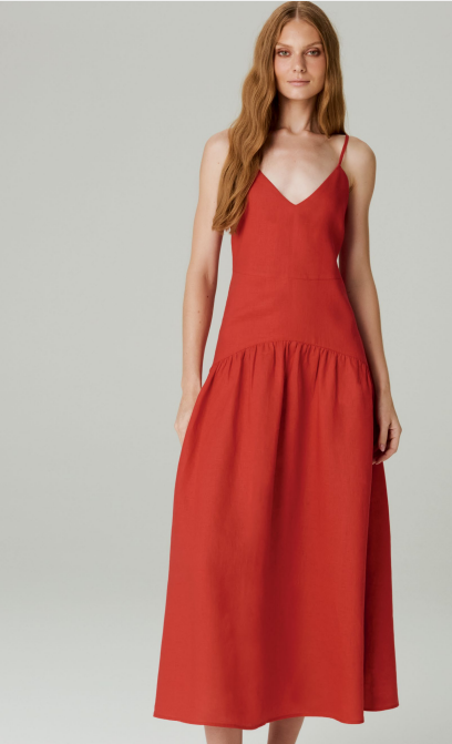 Vestido Linho Evase - HOOD MOOD