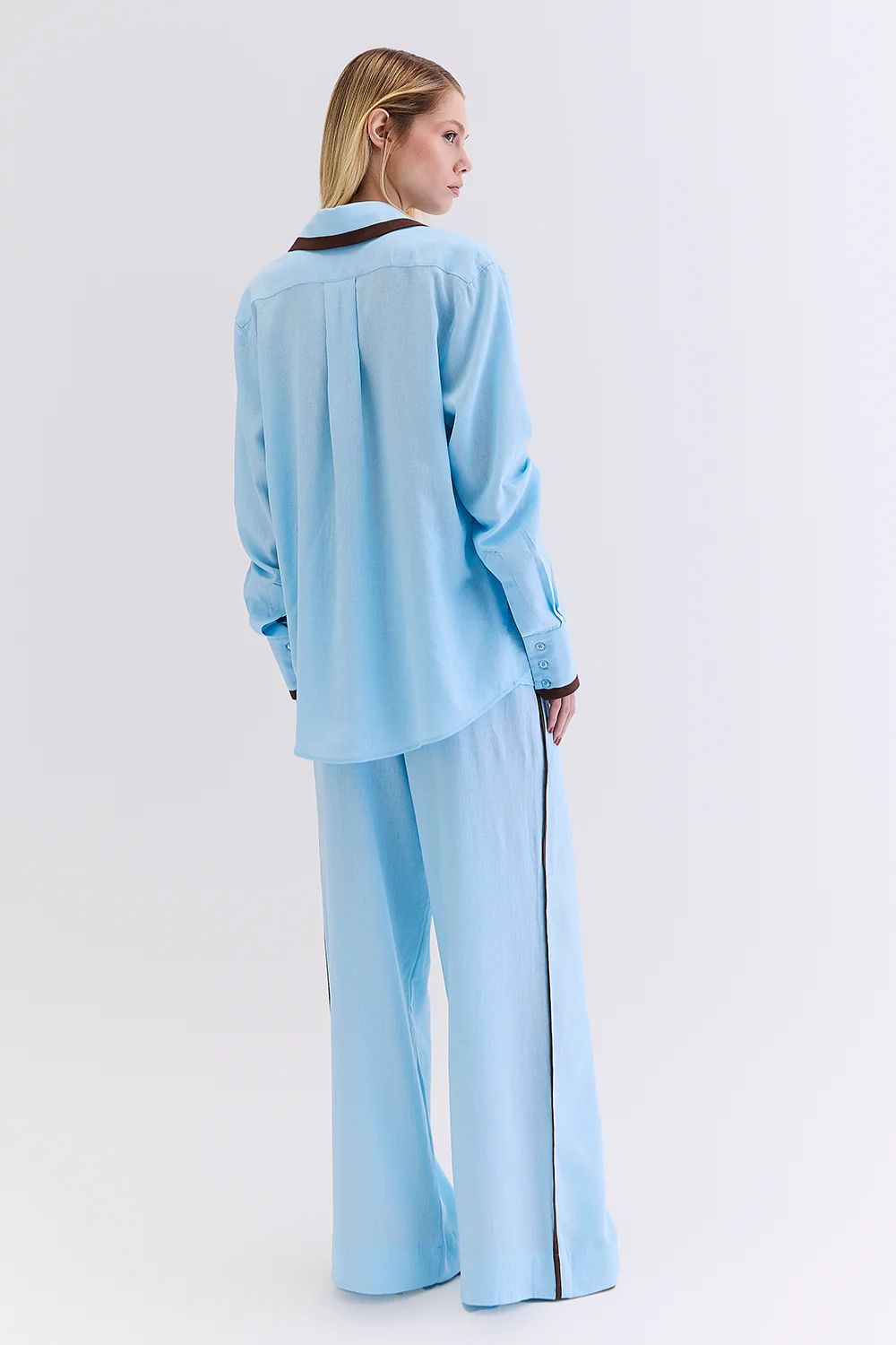 Calça Recorte Linho - HOOD MOOD