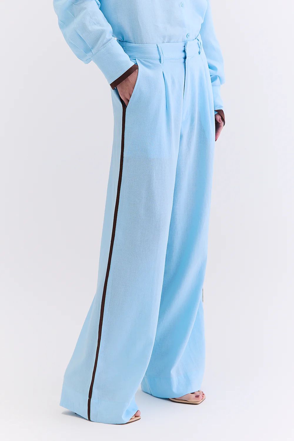 Calça Recorte Linho - HOOD MOOD