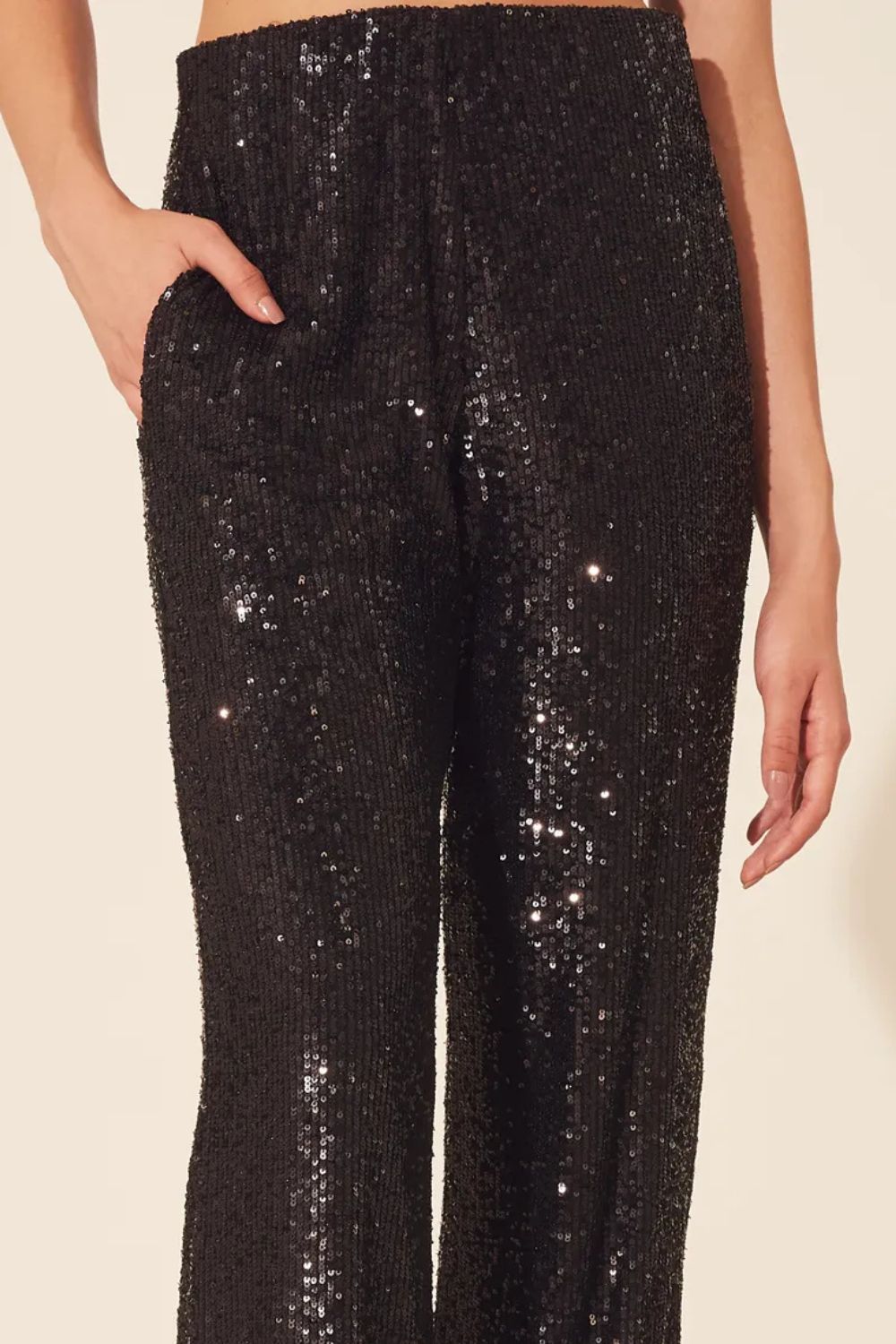 Calça Pantalona Paetê Shine - AMISSIMA