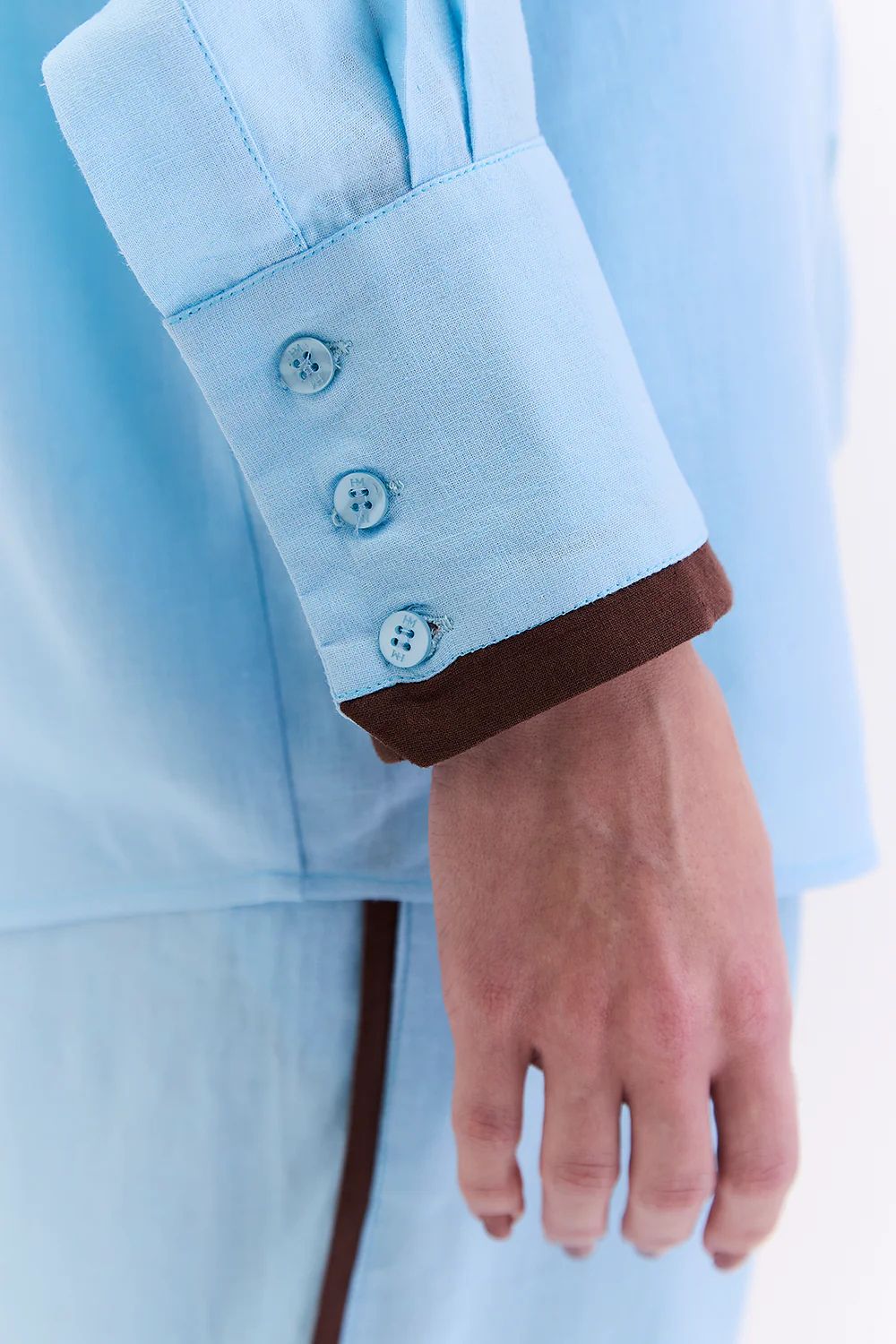 Camisa Recorte Linho - HOOD MOOD