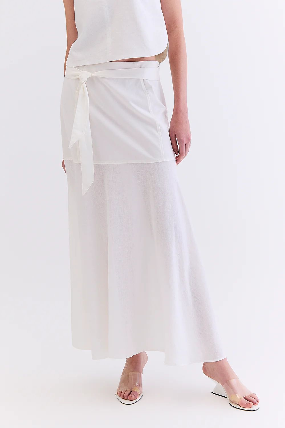 Saia linho com sarja  - HOOD MOOD