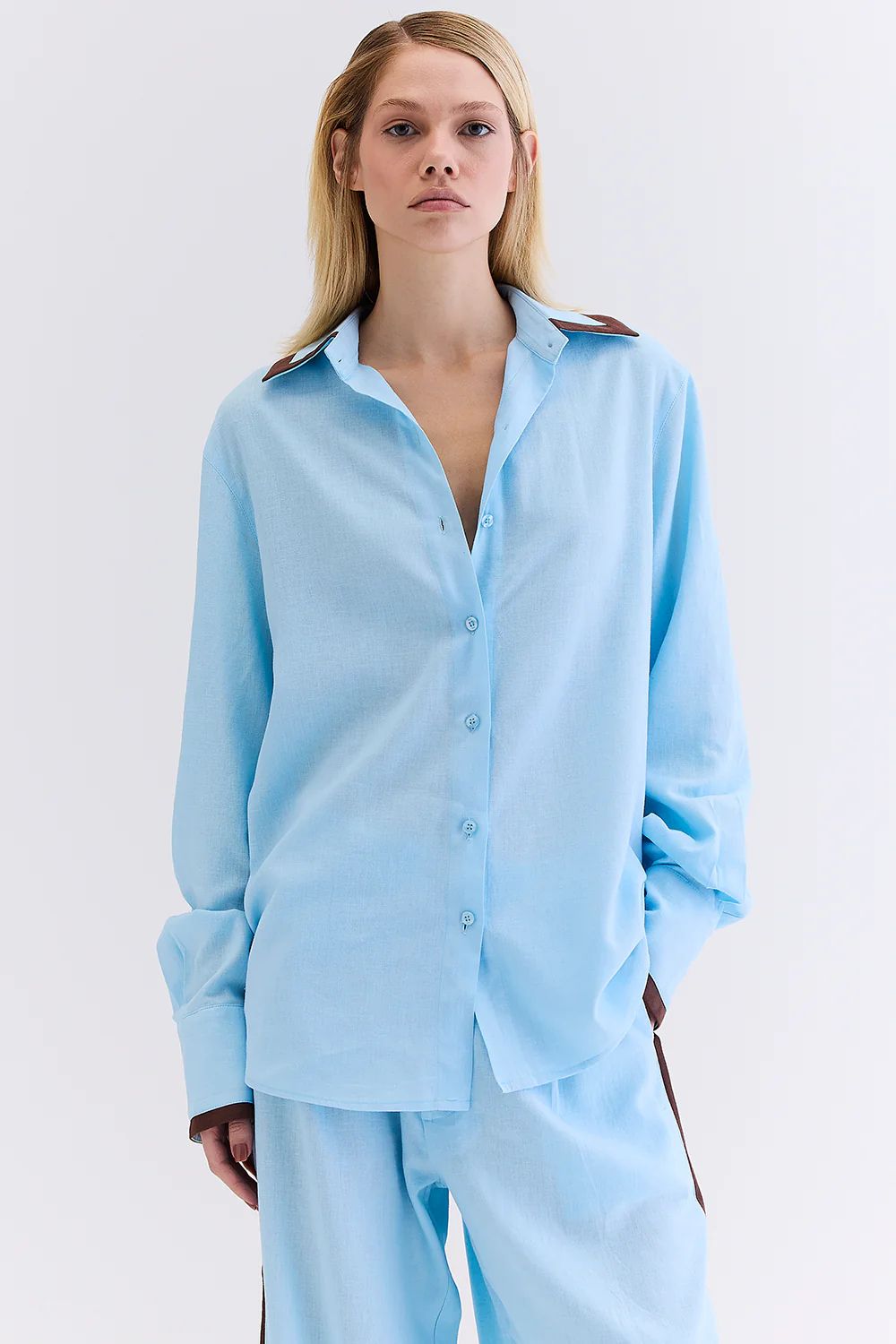 Camisa Recorte Linho - HOOD MOOD