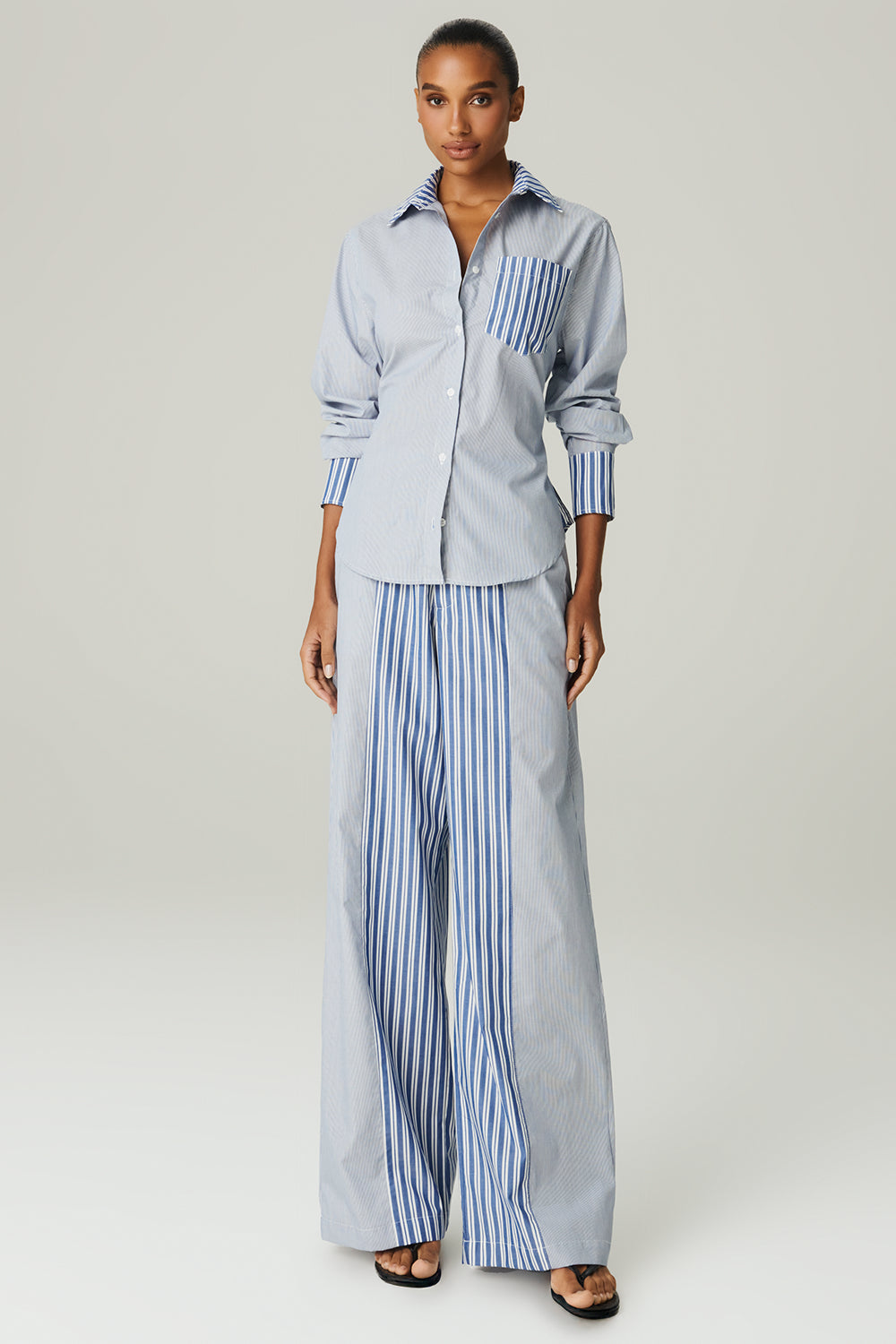 Calça Recorte Listras - HOODMOOD