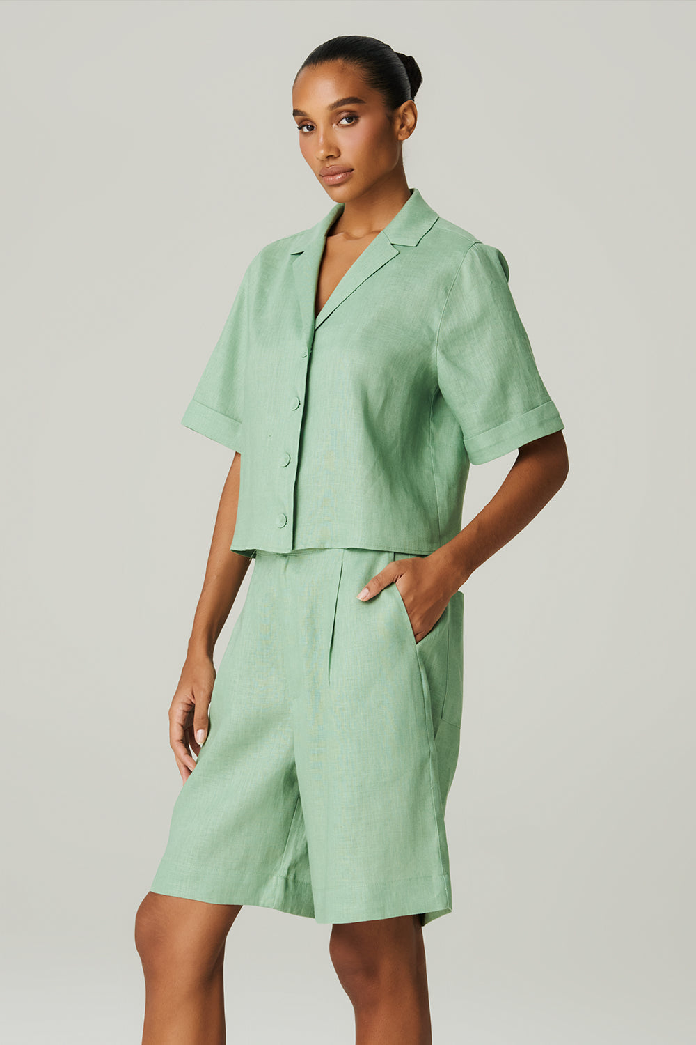 Shorts Linho - HOOD MOOD