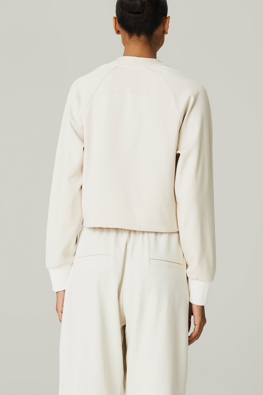 Jaqueta Malha Faixa Natural - HOOD MOOD