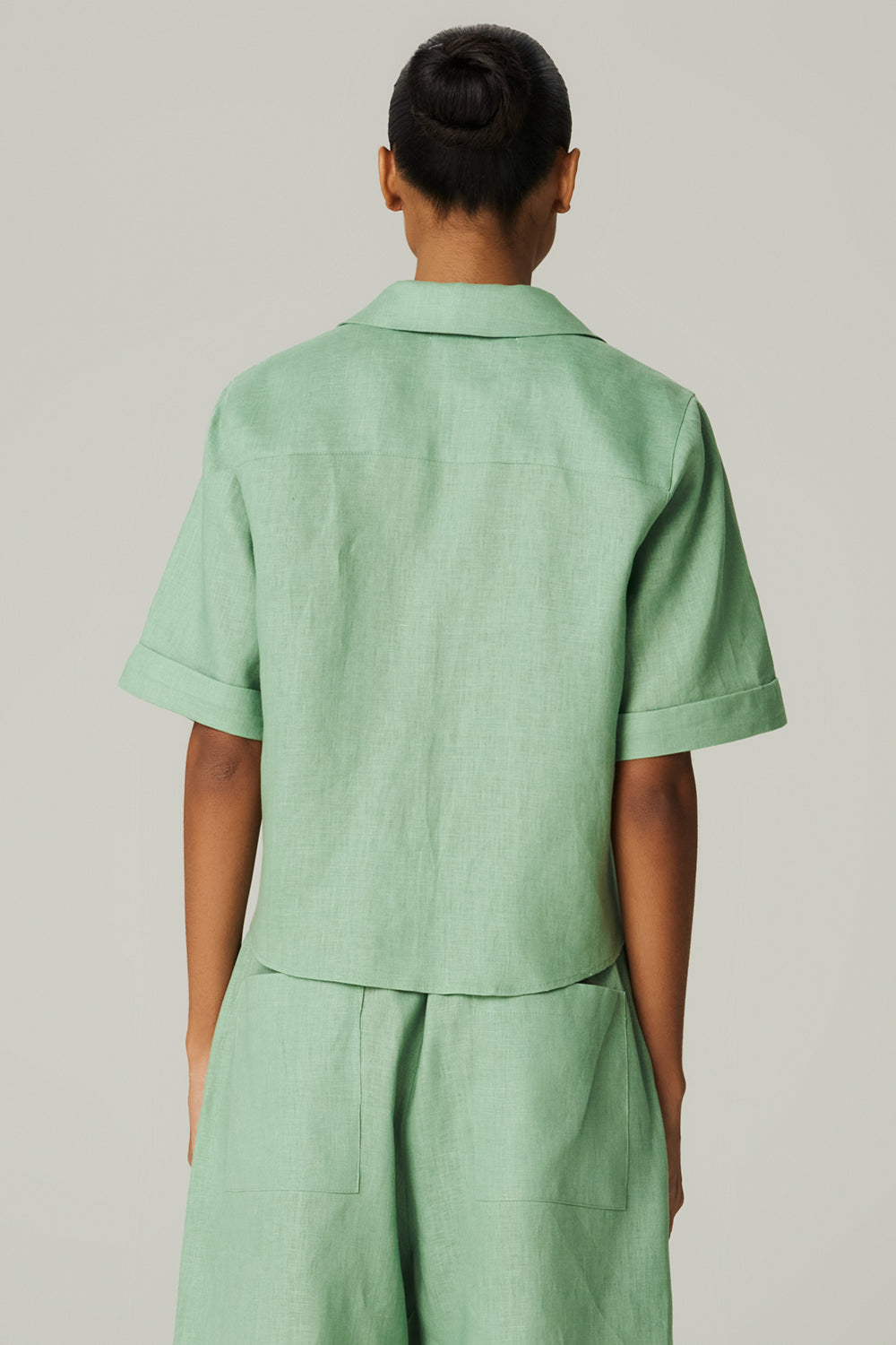 Camisa Linho Manga Curta - HOOD MOOD