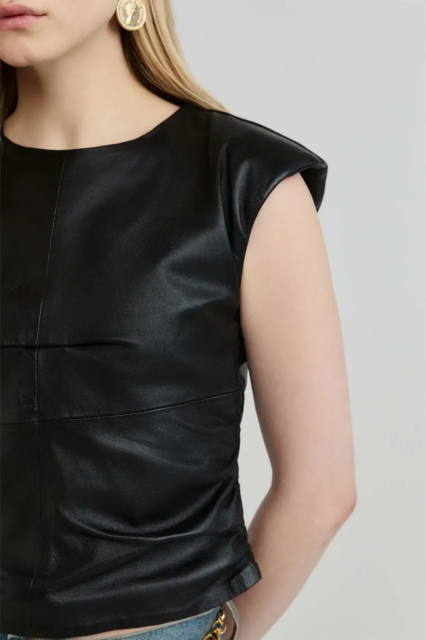 Blusa Couro Billie - NV