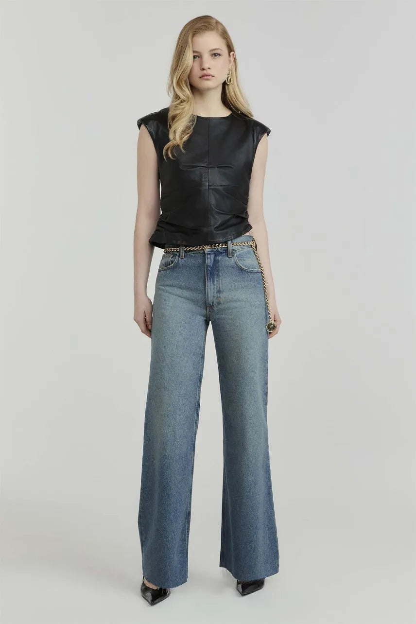 Blusa Couro Billie - NV