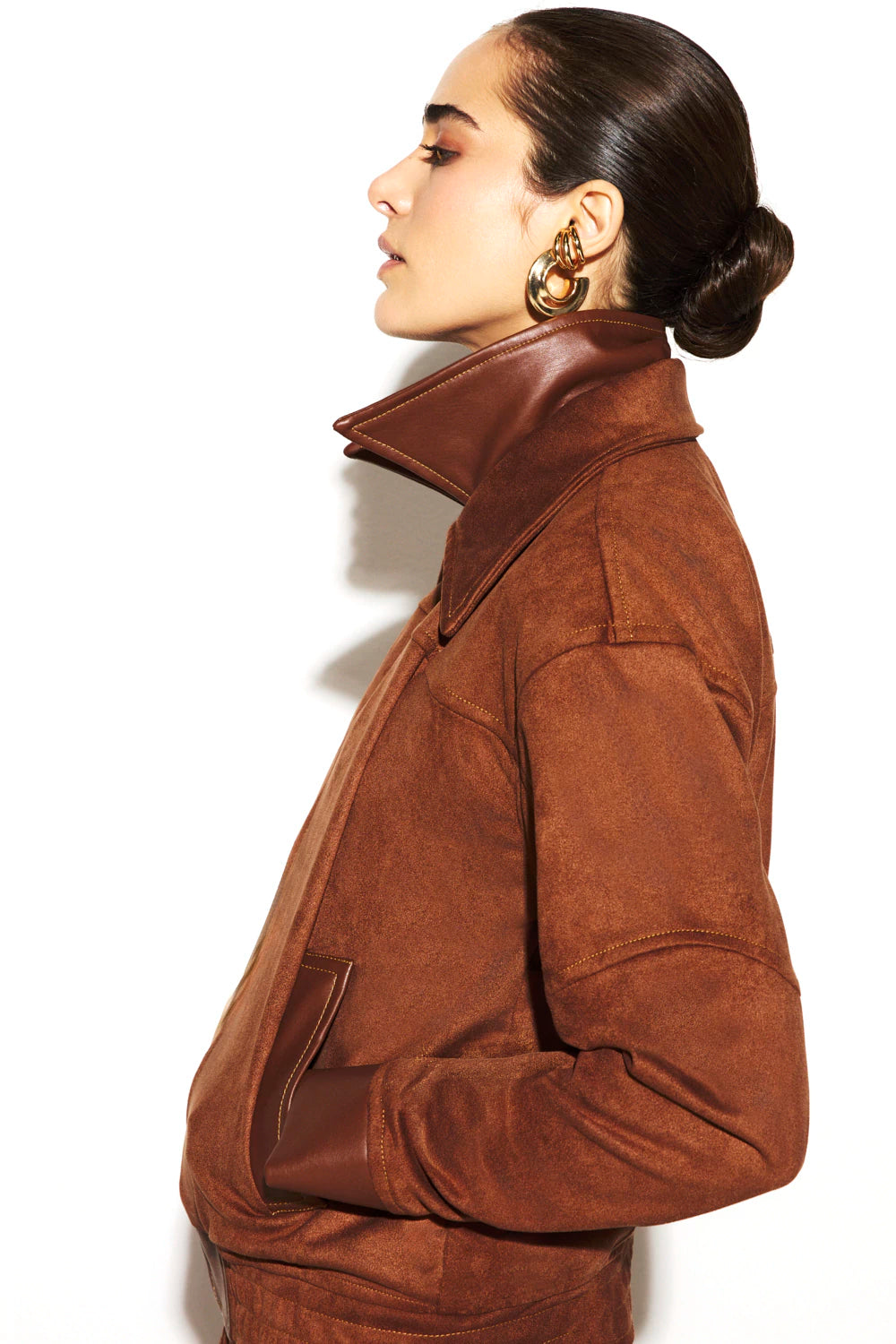 Jaqueta Alexa Suede e Couro - ROCK LOLA