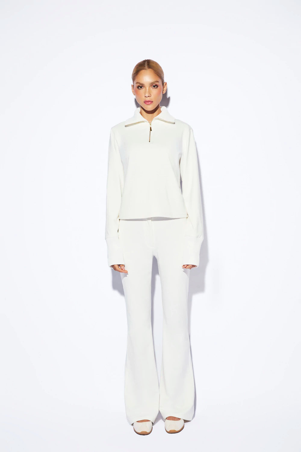 Conjunto Harper Moletom Off-white - ROCK LOLA