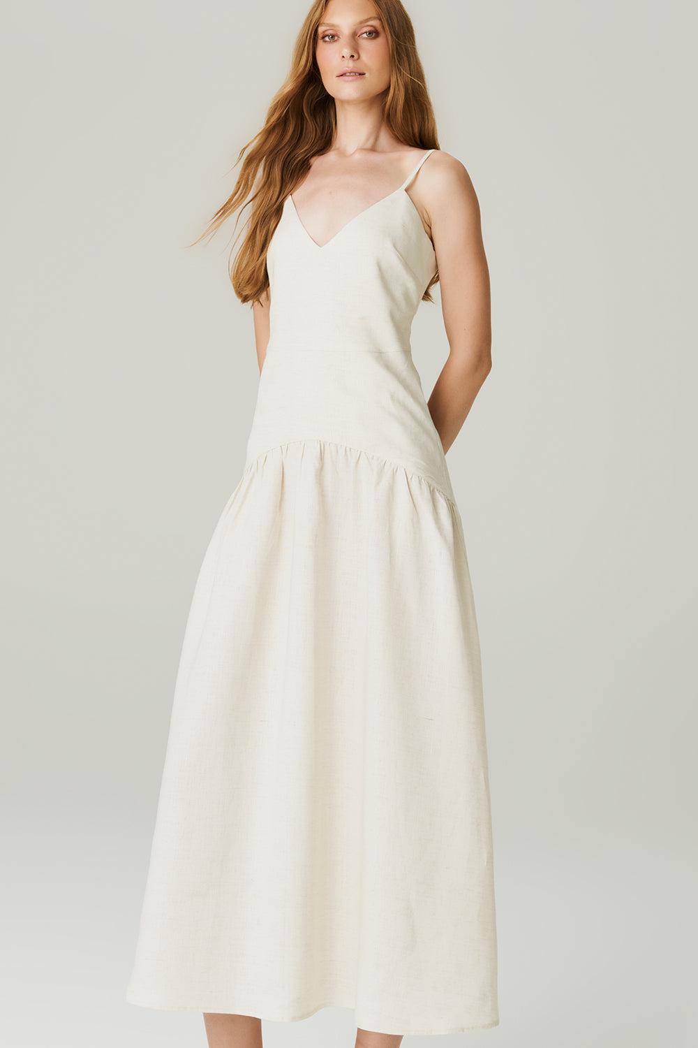 Vestido Linho Evase - HOOD MOOD