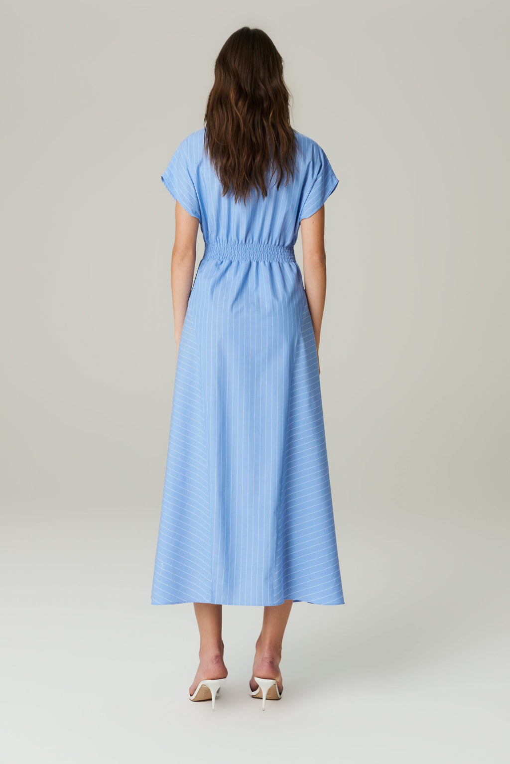 Vestido Listrado Recorte  - HOOD MOOD